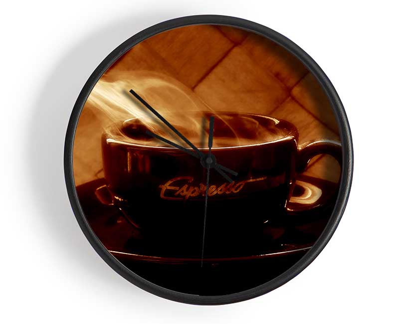Steamy Coffee Clock - Wallart-Direct UK