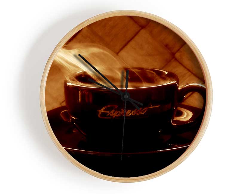 Steamy Coffee Clock - Wallart-Direct UK