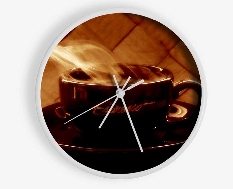 Steamy Coffee Clock - Wallart-Direct UK