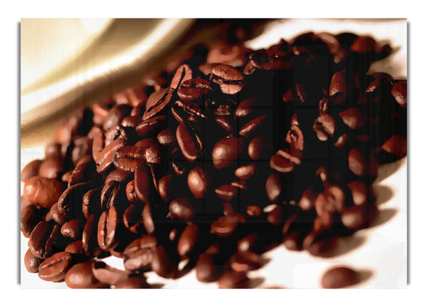 Kaffeebohnen-Display