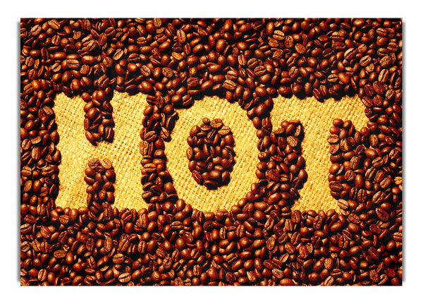 Heiße Kaffeebohnen