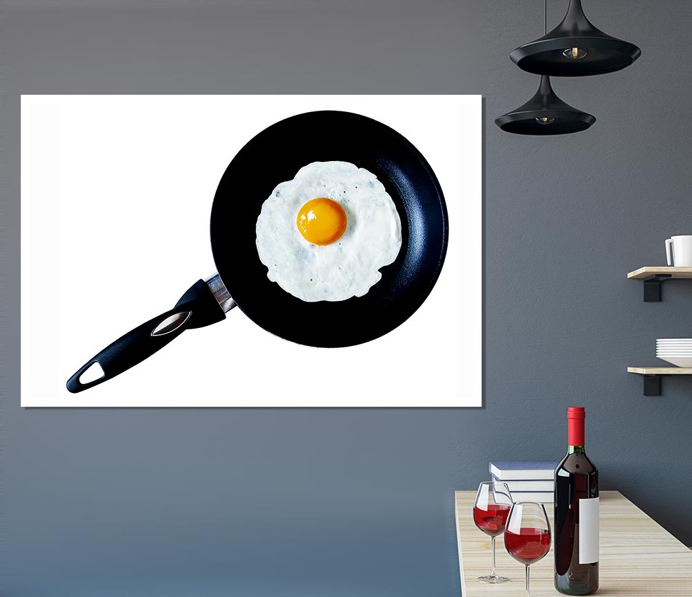 Fried Egg Print Poster Wall Art