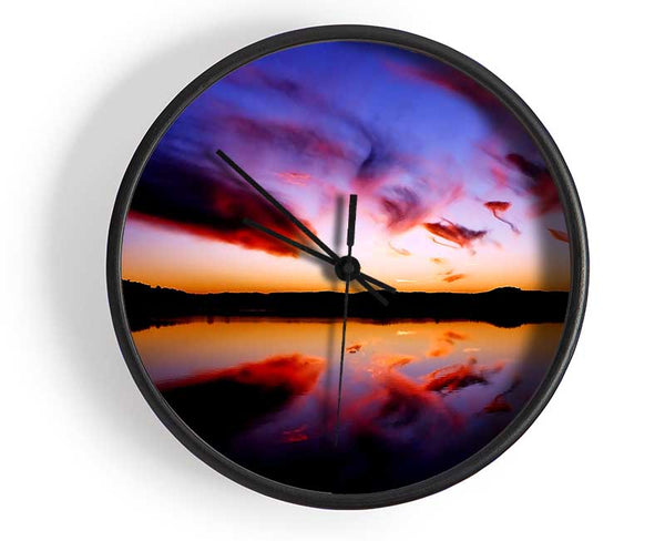Mystical Lake Clock - Wallart-Direct UK