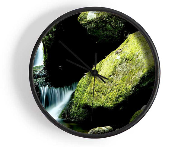 Moss Rocks Clock - Wallart-Direct UK