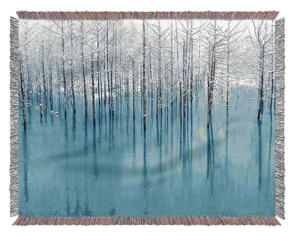 Snow Pond Woven Blanket