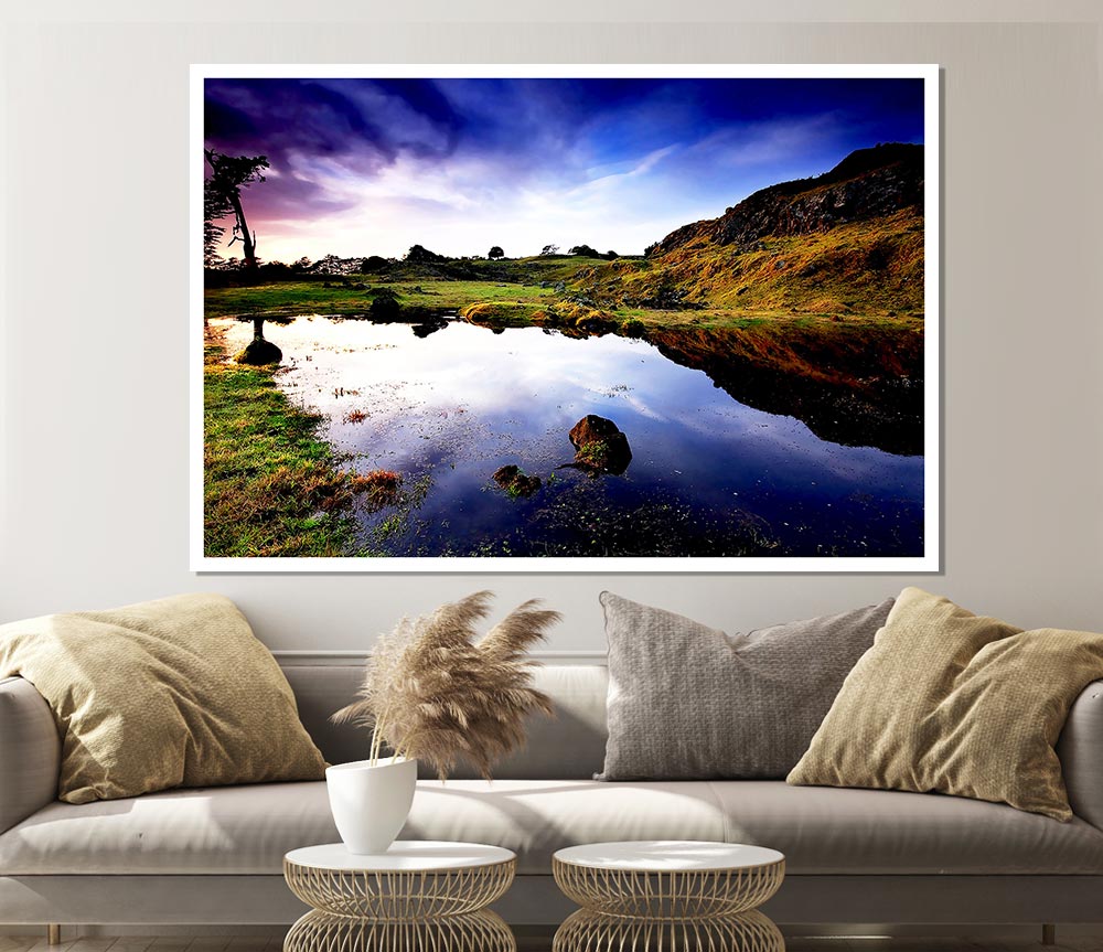 In The Scottish Highlands Print Poster Wall Art