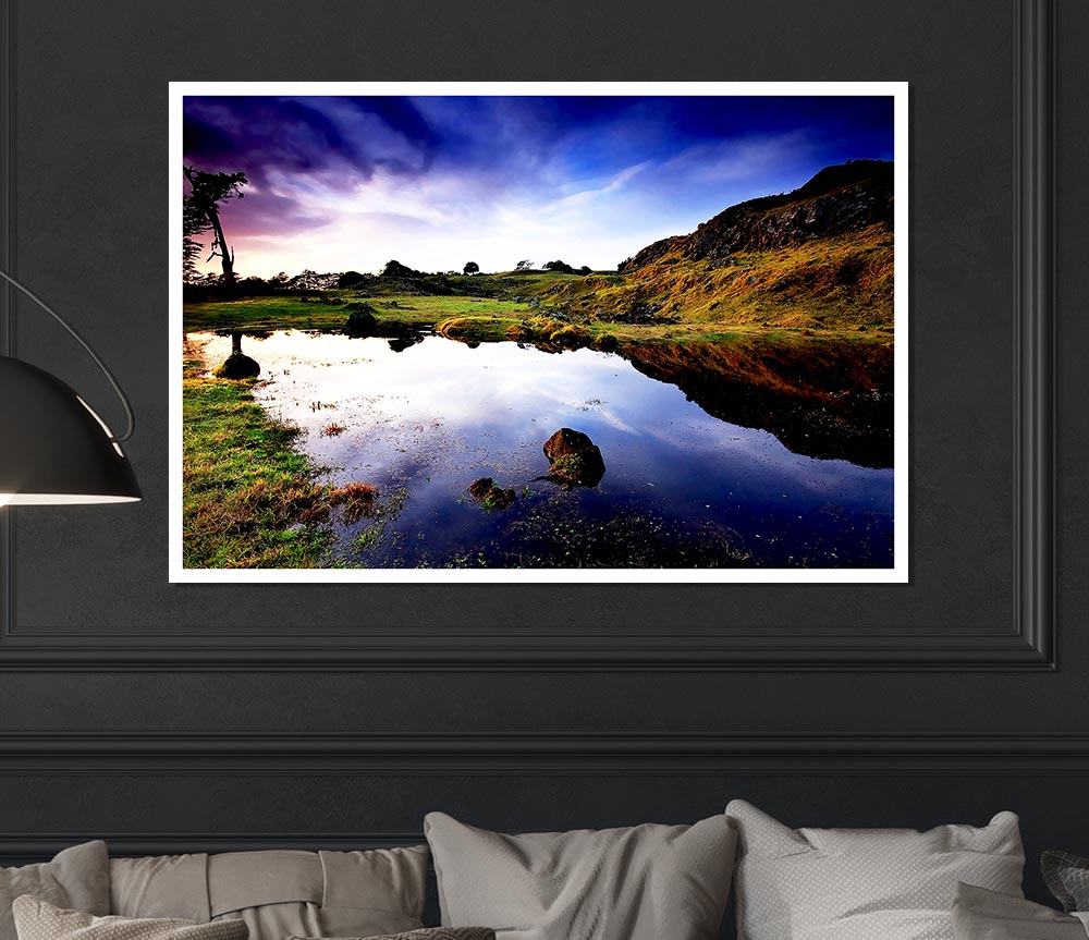 In The Scottish Highlands Print Poster Wall Art