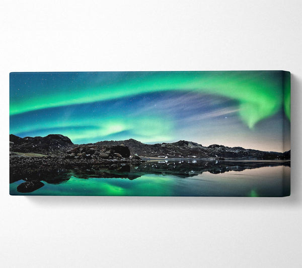 Aurora grüner Himmel