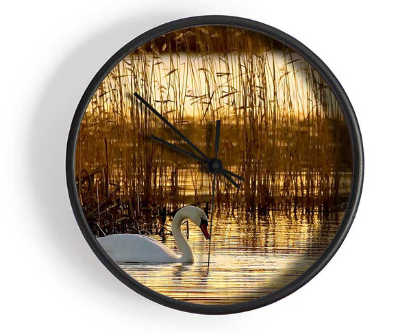 Swan Lake Clock - Wallart-Direct UK