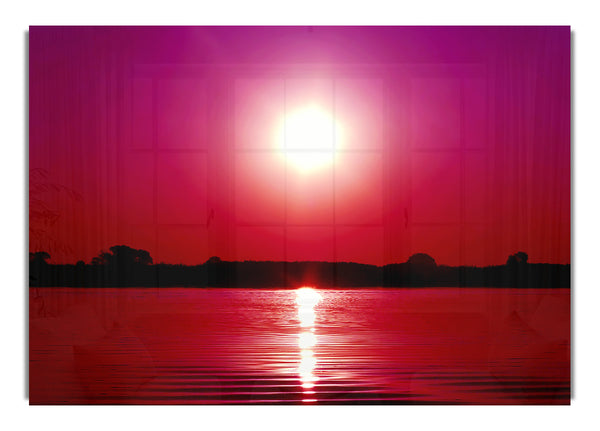 Pink Lake Sun