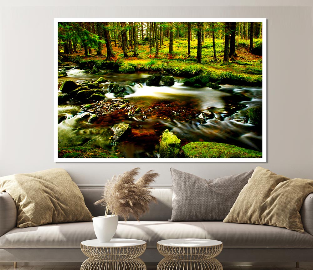 The Stream In Flow Print Poster Wall Art
