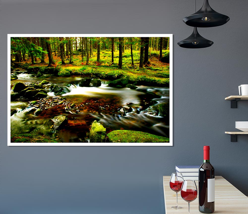The Stream In Flow Print Poster Wall Art