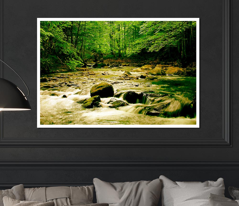 The Green River Forest Print Poster Wall Art