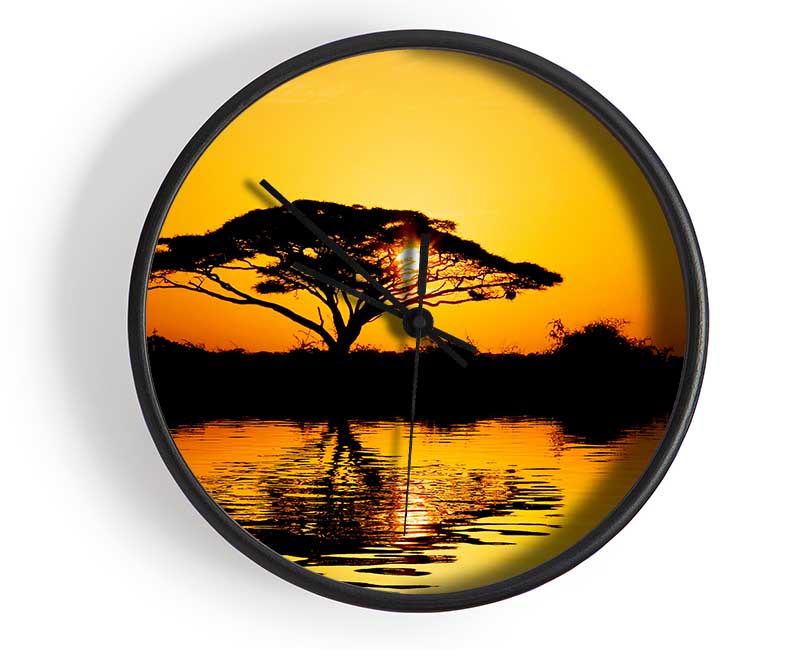 Tree Of Reflections Clock - Wallart-Direct UK