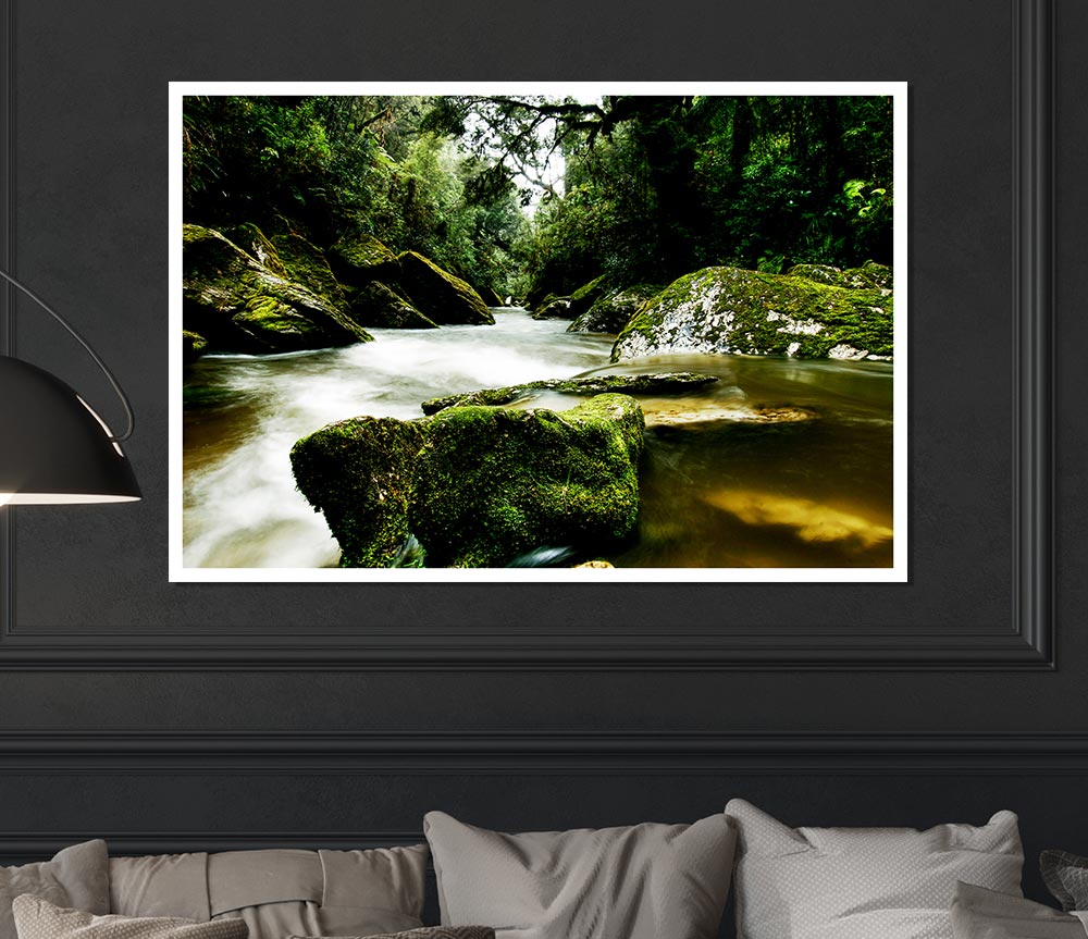 The River Flow Print Poster Wall Art