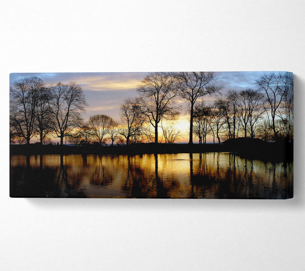 Woodland Lake im ersten Licht