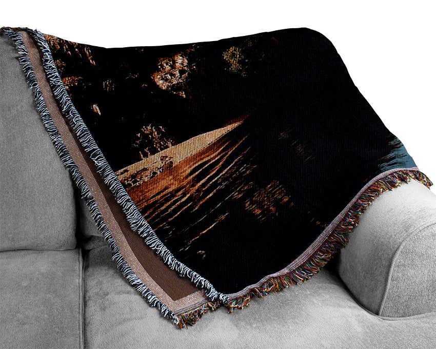River Canyon Reflection Woven Blanket