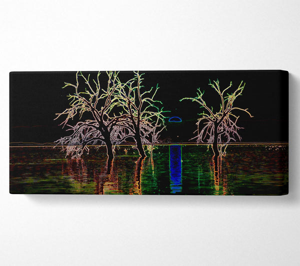 Abstrakte Neonlandschaft 15