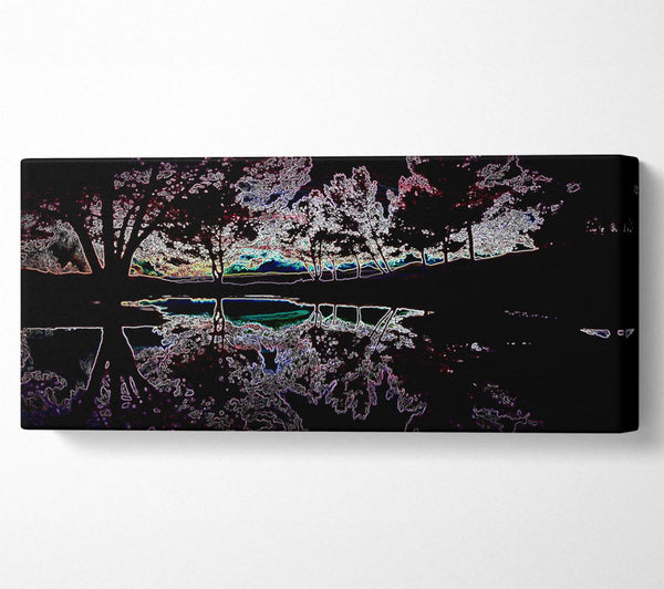 Abstrakte Neonlandschaft 13