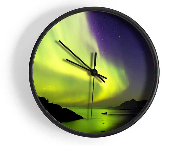 Northern Lights River Flow Clock - Wallart-Direct UK