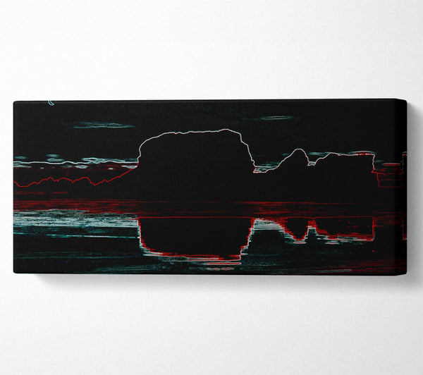 Abstrakte Neonlandschaft 06