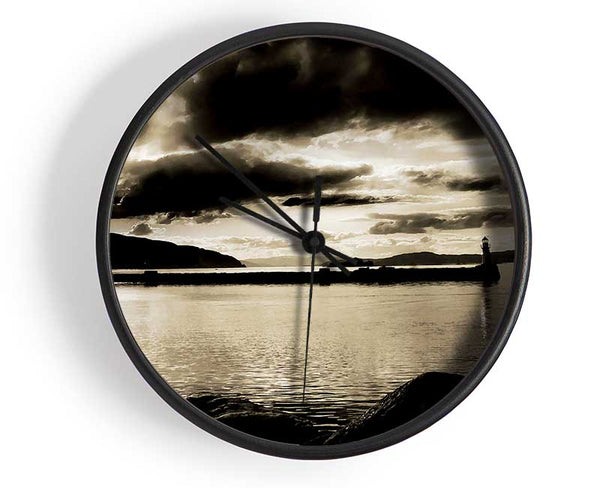 Storms Over The Loch Clock - Wallart-Direct UK