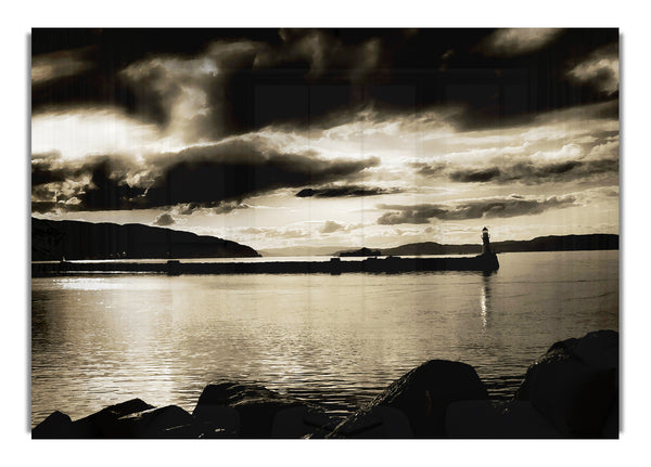 Storms Over The Loch B~w