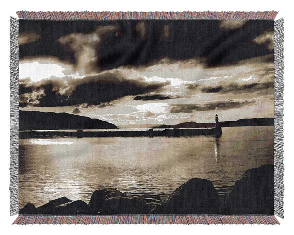 Storms Over The Loch Woven Blanket