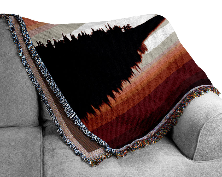 The Red Loch Woven Blanket