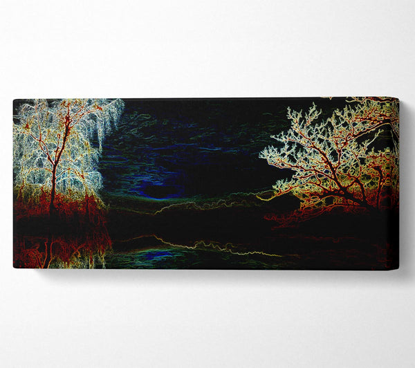 Abstrakte Neonlandschaft 19