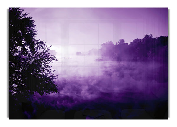 Purple Misty Lake