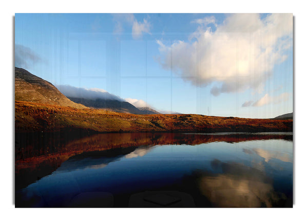 The Contours Of The Mountain Lake