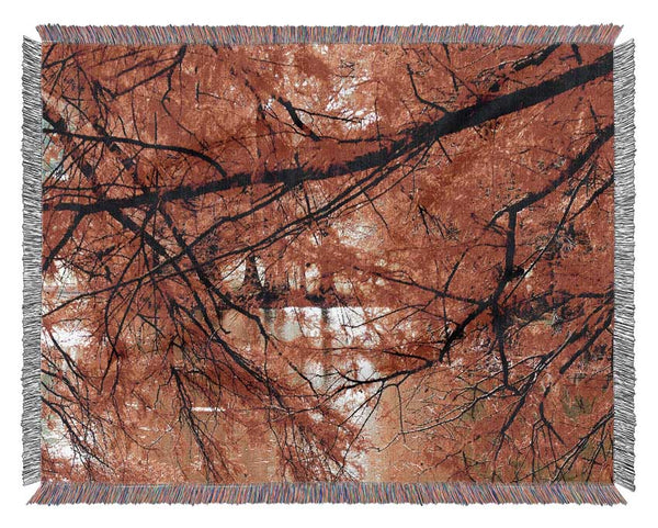 Red River Leaves Woven Blanket