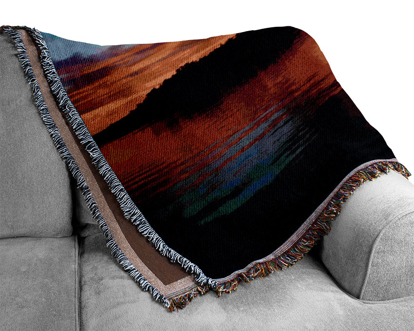Red River Reflections Woven Blanket