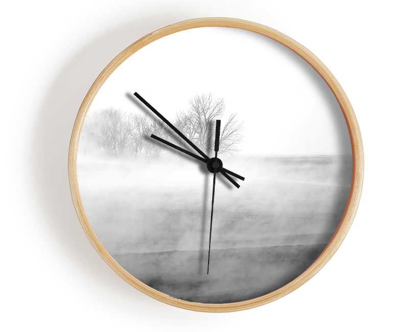 Absorption B n W Clock - Wallart-Direct UK