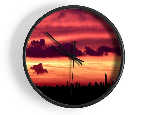 Manhattan Skyline Clock - Wallart-Direct UK