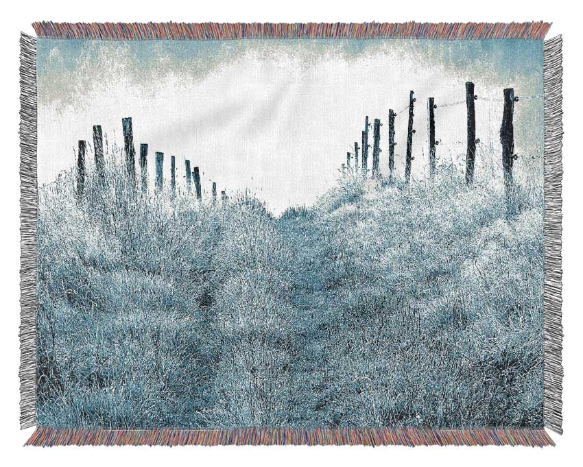 Winter Morning Mist Woven Blanket