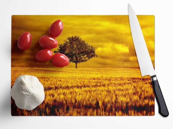 Gold Glass Chopping Board