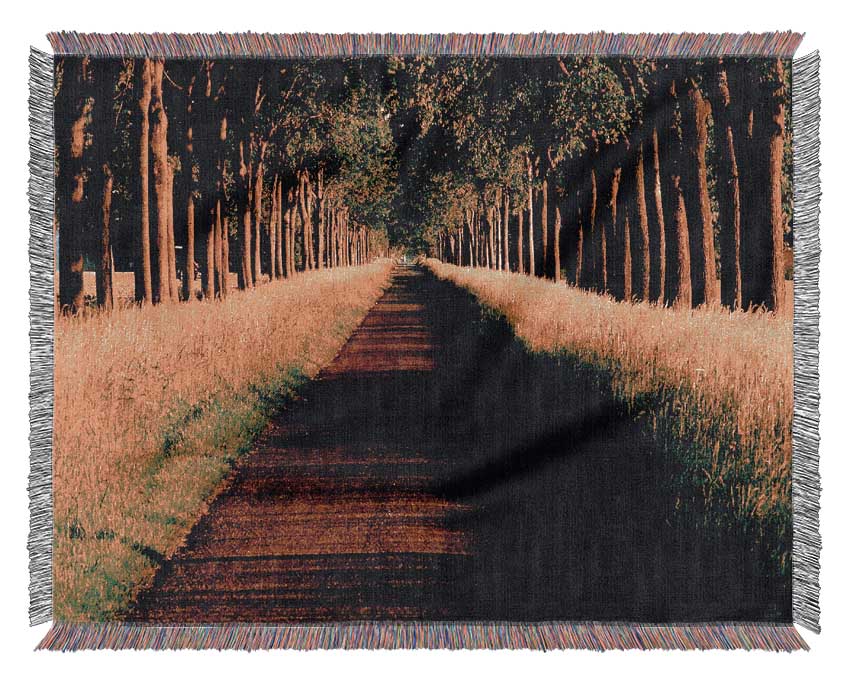 Tree Alley Woven Blanket