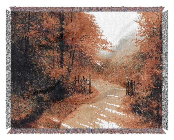 Autumn Lane Woven Blanket