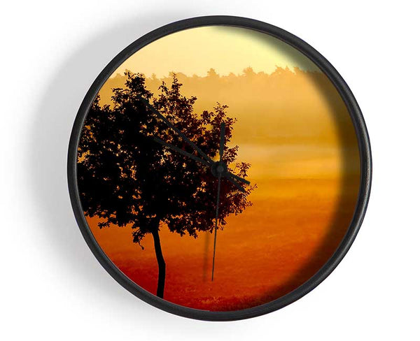 Blazing Sun Tree Clock - Wallart-Direct UK