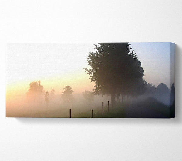 Nebel in der englischen Landschaft