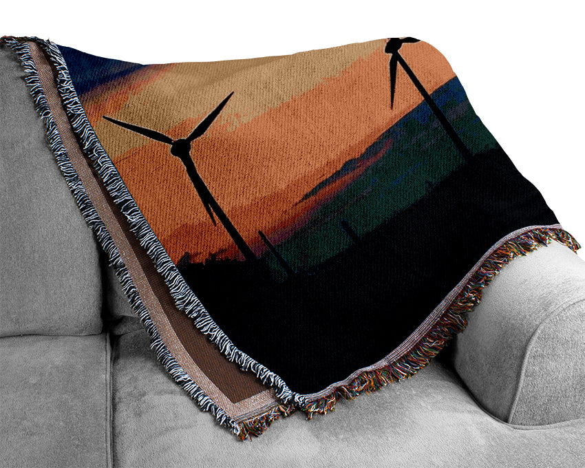 Wind Farm Woven Blanket