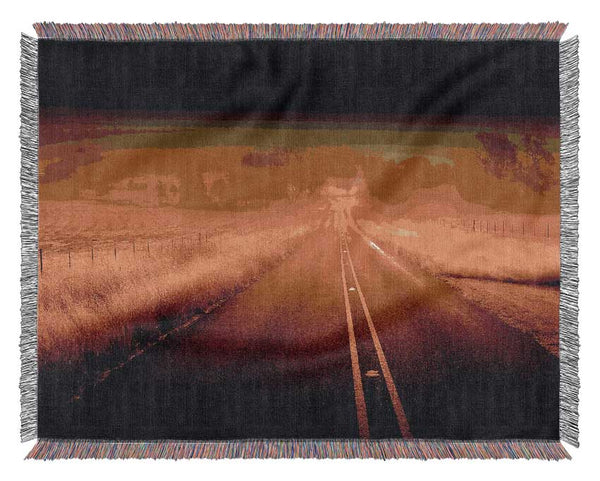 Misty Road Woven Blanket