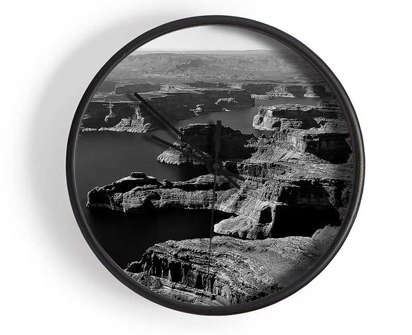 Aerial View Of Canyon Clock - Wallart-Direct UK