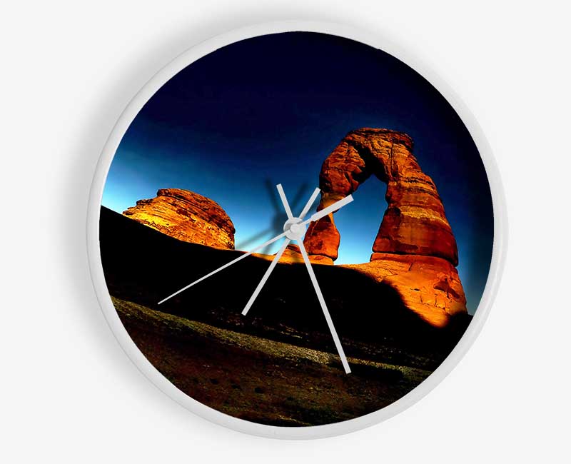 Arch Rock Night Clock - Wallart-Direct UK