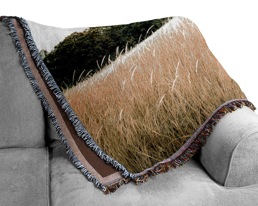 Summer Field Grass Woven Blanket