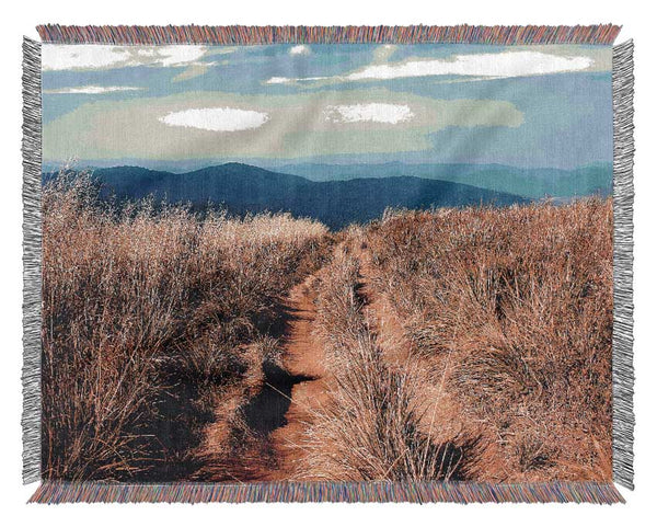 Hiking Path Woven Blanket