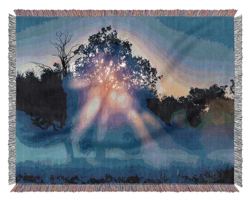 Sunset Blaze Woven Blanket
