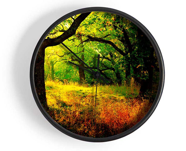 Autumn Wonderland Clock - Wallart-Direct UK